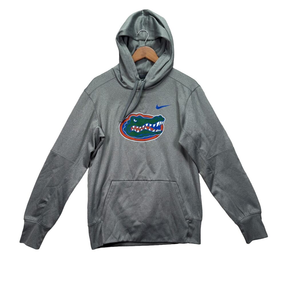 Nike Men's University of Florida Gators Club Fleece Football Hoodie Gray UF sz S